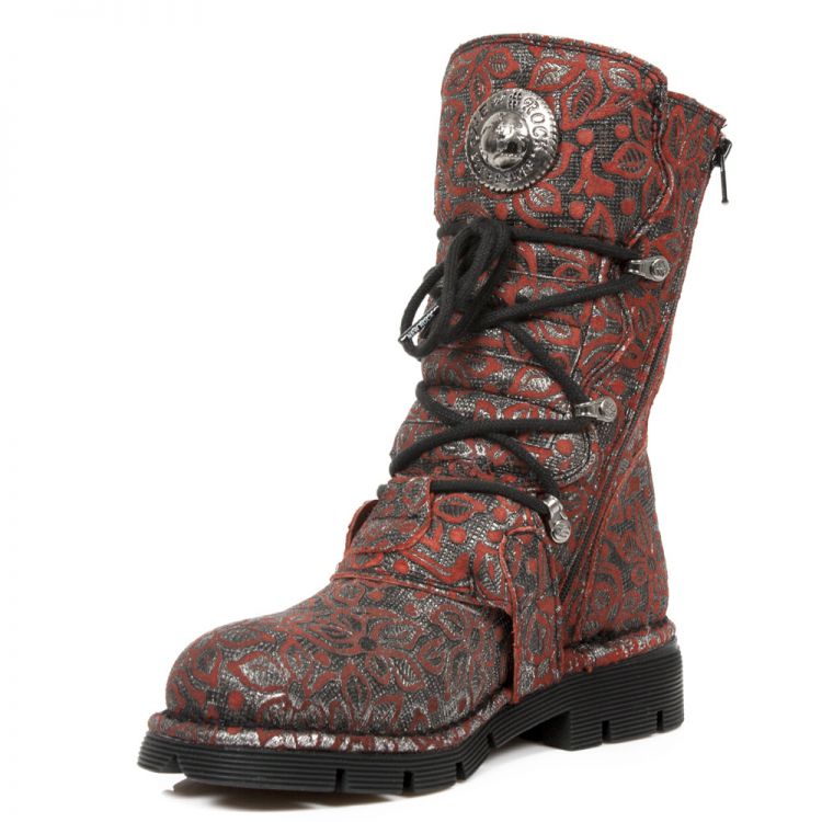  M.1473-C31 FLORAL BOX PLANE-ROJO REVESS ROJO PLANING NEGRO New Rock M.1473-C31  5