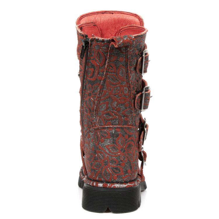 M.1473-C31 FLORAL BOX PLANE-ROJO REVESS ROJO PLANING NEGRO New Rock M.1473-C31  6