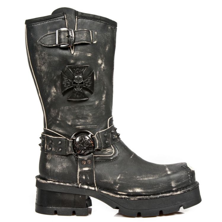  M.1612MTL-S1 VINTAGE RASPADO NEGRO, PLANING NEGRO M3 OXIDO M New Rock M.1612MTL-S1  1