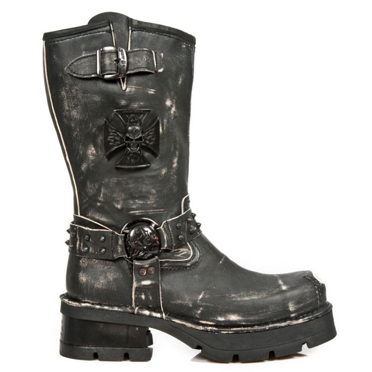  M.1612MTL-S1 VINTAGE RASPADO NEGRO, PLANING NEGRO M3 OXIDO M New Rock M.1612MTL-S1  2