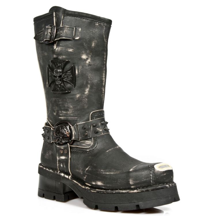  M.1612MTL-S1 VINTAGE RASPADO NEGRO, PLANING NEGRO M3 OXIDO M New Rock M.1612MTL-S1  3
