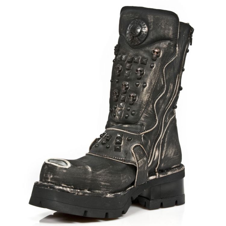  M.1619MTL-S1 VINTAGE RASPADO NEGRO, PLANING NEGRO M3 OXIDO New Rock M.1619MTL-S1  5