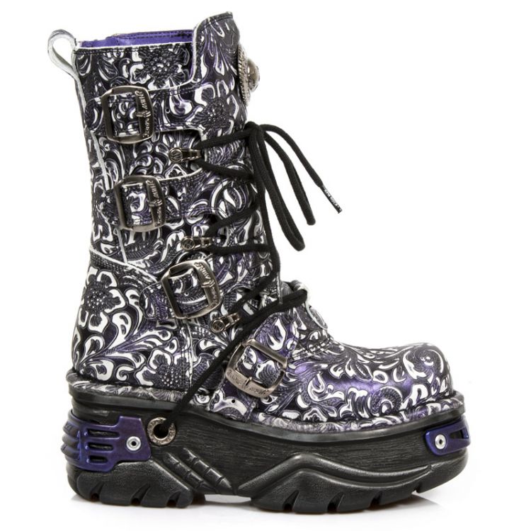  M.373-S26 VINTAGE FLOWER POLAR BOX METAL LILA, TURBO LILA New Rock M.373-S26  1
