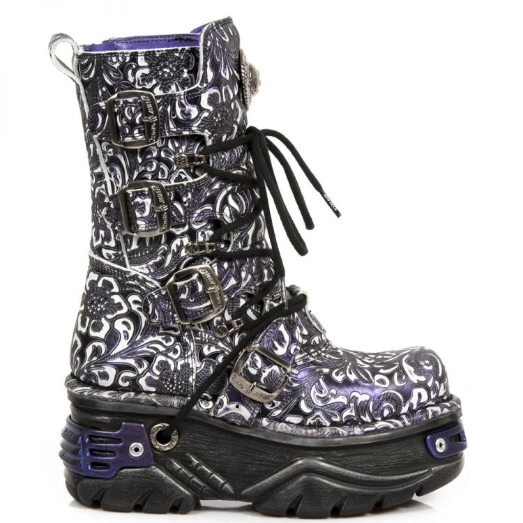  M.373-S26 VINTAGE FLOWER POLAR BOX METAL LILA, TURBO LILA New Rock M.373-S26  2