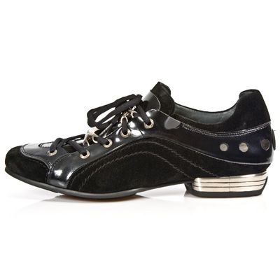  M.8422-R1 VELOUR NEGRO CHAROL STUCO ACERO TPU NEG SNOB T ACE New Rock M.8422-R1  2