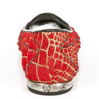  M.BL005-C4 PELO COCO ROJO VIVO NEGRO TPU NEGRO BAILARINAS T New Rock M.BL005-C4  6