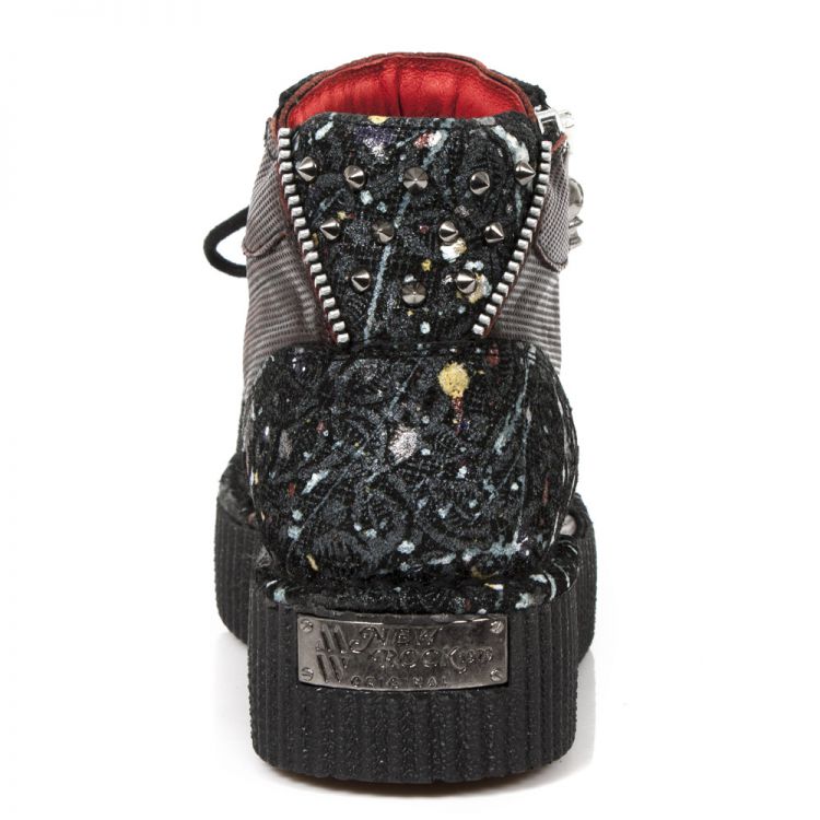  M.CRP002-C2 FLORAL PAINT NEGRO BOX ROJO-METAL GRABADO DIAMAN New Rock M.CRP002-C2  6