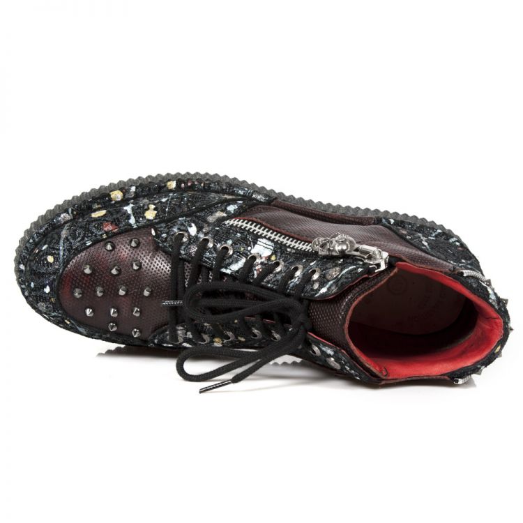  M.CRP002-C2 FLORAL PAINT NEGRO BOX ROJO-METAL GRABADO DIAMAN New Rock M.CRP002-C2  8