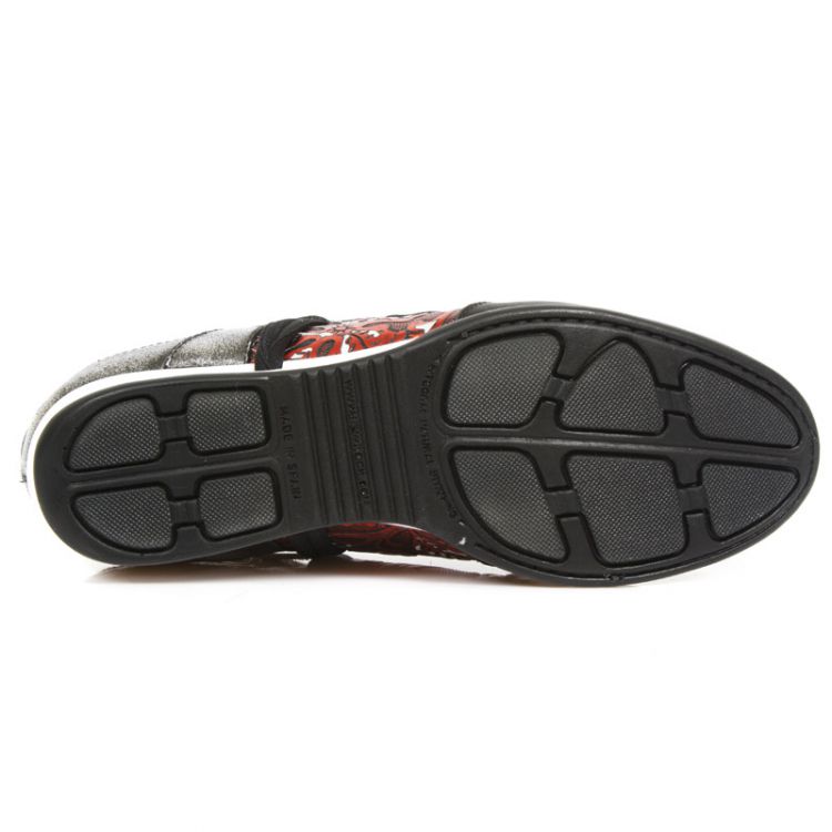  M.HY001-S2 RAW NEGRO, VINTAGE FLOWER POLAR ROJO, BOX PLANE New Rock M.HY001-S2  7