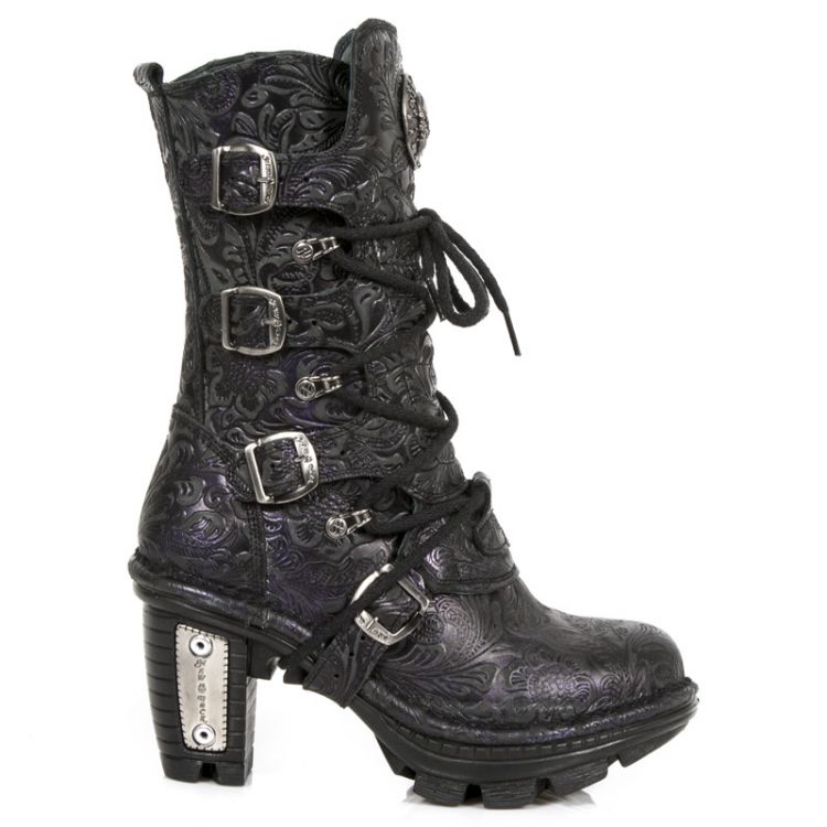  M.NEOTR005-C28 VINTAGE FLOWER BOX METAL LILA, NEOTRAIL NEGRO New Rock M.NEOTR005-C28  1
