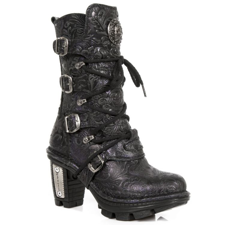 M.NEOTR005-C28 VINTAGE FLOWER BOX METAL LILA, NEOTRAIL NEGRO New Rock M.NEOTR005-C28  3