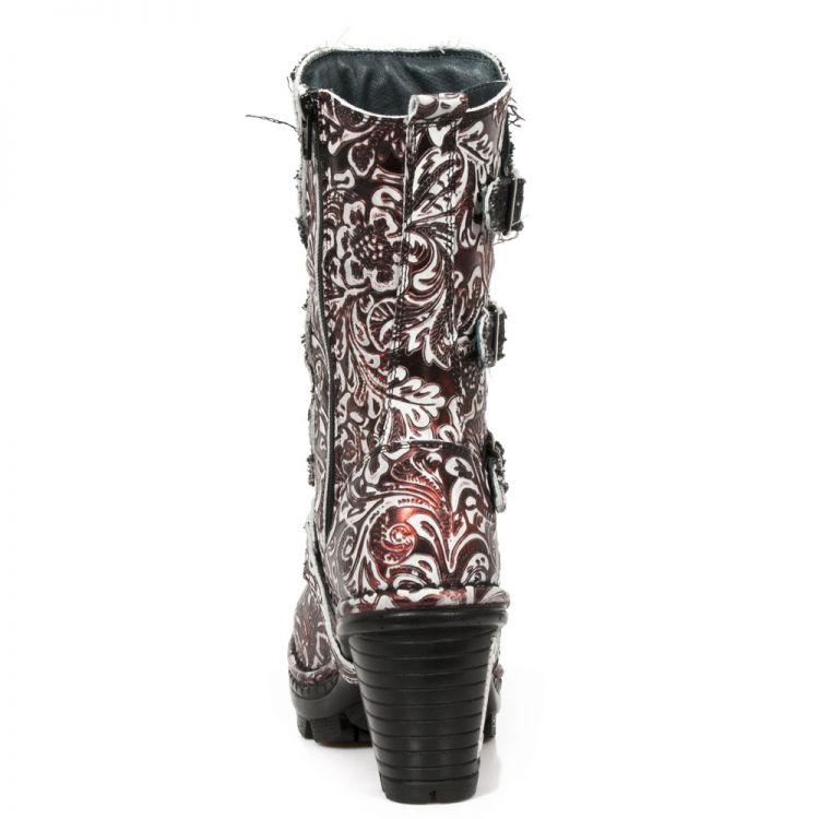  M.NEOTR045-C2 VINTAGE FLOWER POLAR ROJO DENIN NEGRO ROTO NEO New Rock M.NEOTR045-C2  6