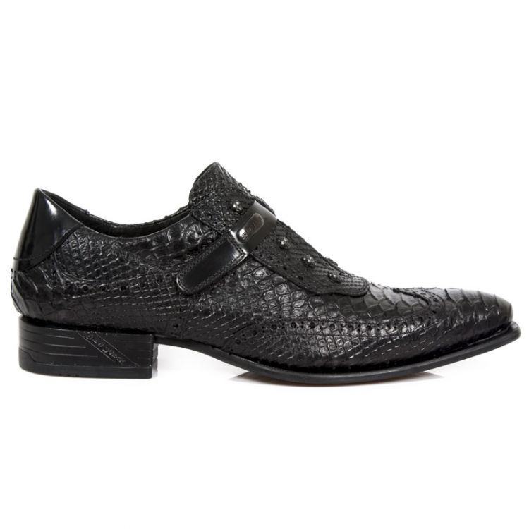  M.NW138-S1 PITON LUX NEGRO, PITON LUX NEGRO, ANTIK NEGRO. OX New Rock M.NW138-S1  2