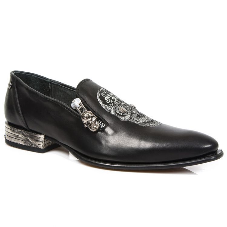  M.NW145-C1 RAW NEGRO BORDADOS GRIS VIP1 GUM NEGRO TACON VIP New Rock M.NW145-C1  1