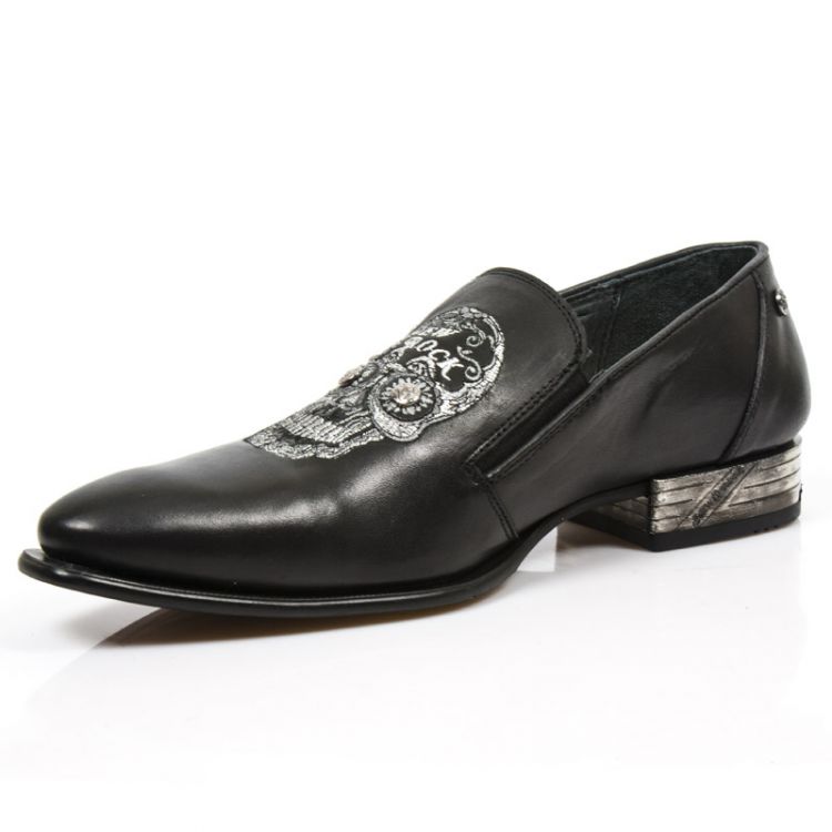  M.NW145-C1 RAW NEGRO BORDADOS GRIS VIP1 GUM NEGRO TACON VIP New Rock M.NW145-C1  4