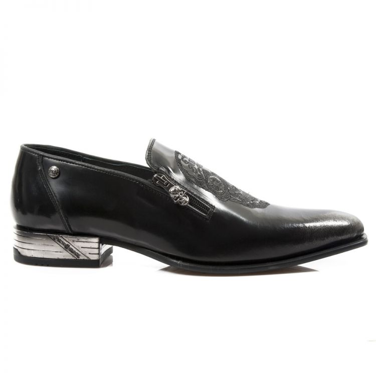  M.NW145-C2 PULIK ACERO CEPILLADO BORDADOS NEGROS VIP1 GUM New Rock M.NW145-C2  2