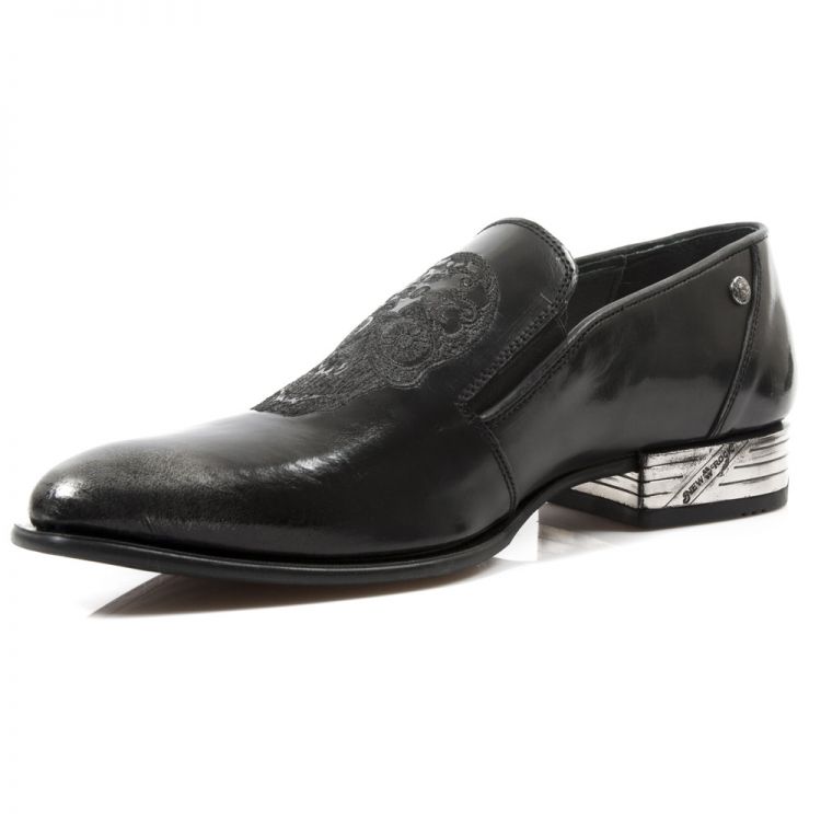  M.NW145-C2 PULIK ACERO CEPILLADO BORDADOS NEGROS VIP1 GUM New Rock M.NW145-C2  5