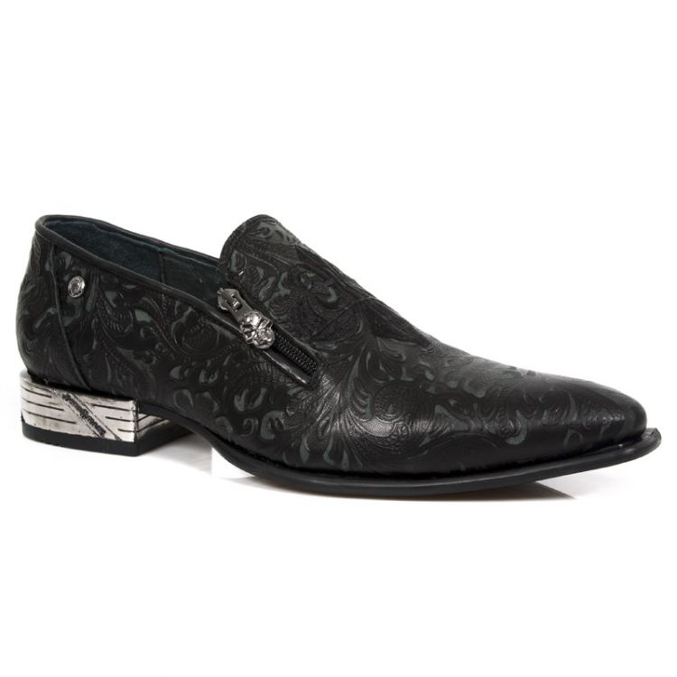  M.NW147-C3 VINTAGE FLOWER NEGRO BORDADOS NEGRO ELASTICO NEG New Rock M.NW147-C3  1