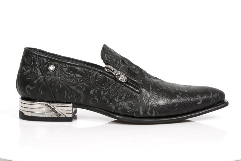  M.NW147-C3 VINTAGE FLOWER NEGRO BORDADOS NEGRO ELASTICO NEG New Rock M.NW147-C3  2