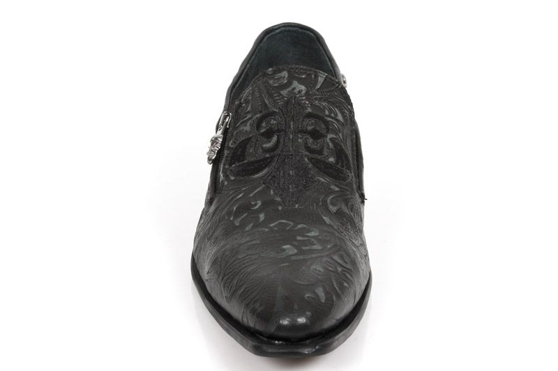  M.NW147-C3 VINTAGE FLOWER NEGRO BORDADOS NEGRO ELASTICO NEG New Rock M.NW147-C3  3
