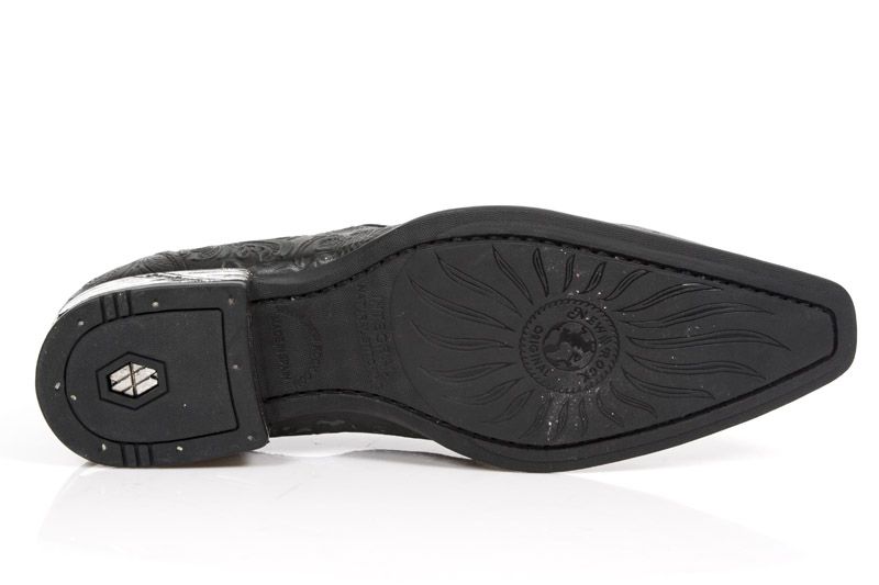  M.NW147-C3 VINTAGE FLOWER NEGRO BORDADOS NEGRO ELASTICO NEG New Rock M.NW147-C3  6