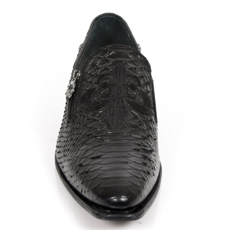  M.NW147-C5 PITON NEGRO BORDADOS NEGRO ELASTICO NEGRO VIP1 GU New Rock M.NW147-C5  3