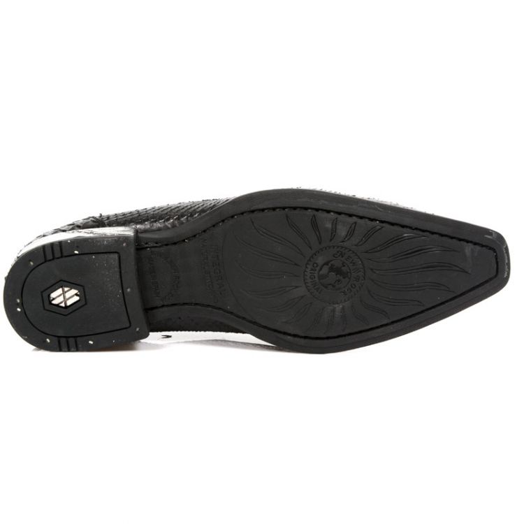  M.NW147-C5 PITON NEGRO BORDADOS NEGRO ELASTICO NEGRO VIP1 GU New Rock M.NW147-C5  6