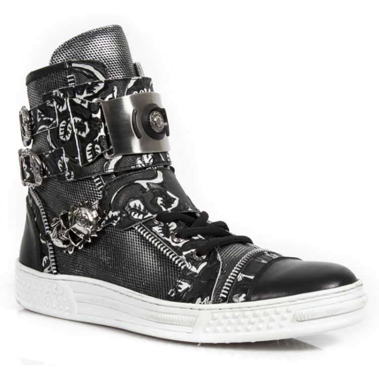  M.PS028-S2 RAW NEGRO, VINTAGE FLOWER POLAR NEGRO, BOX PLANE New Rock M.PS028-S2  3