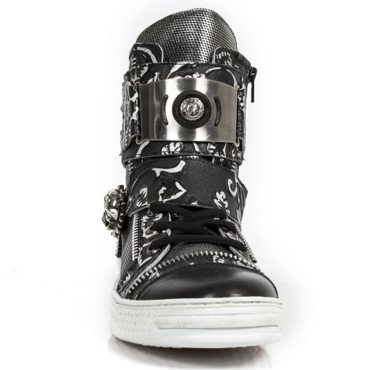  M.PS028-S2 RAW NEGRO, VINTAGE FLOWER POLAR NEGRO, BOX PLANE New Rock M.PS028-S2  4