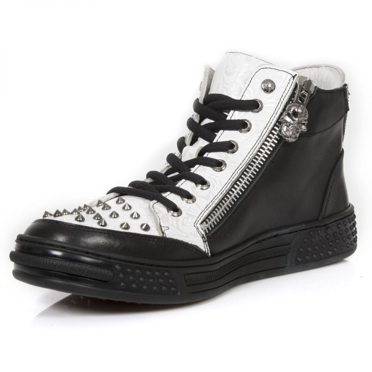  M.PS029-C1 RAW NEGRO VINTAGE FLOWER BLANCO PLATA PISA NEGRO New Rock M.PS029-C1  5