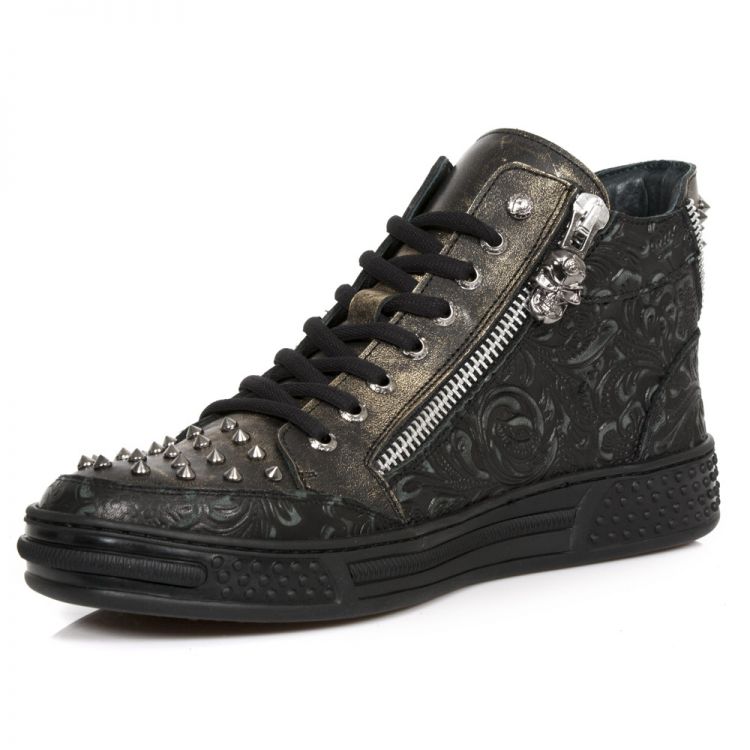 M.PS029-C14 VINTAGE FLOWER NEGRO BOX OROMANE PISA NEGRO New Rock M.PS029-C14  5