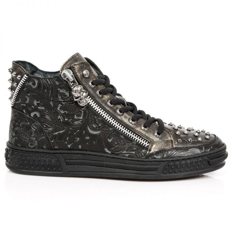  M.PS029-C2 VINTAGE FLOWER NEGRO BOX ORO PISA NEGRO New Rock M.PS029-C2  2