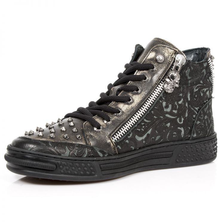  M.PS029-C2 VINTAGE FLOWER NEGRO BOX ORO PISA NEGRO New Rock M.PS029-C2  5