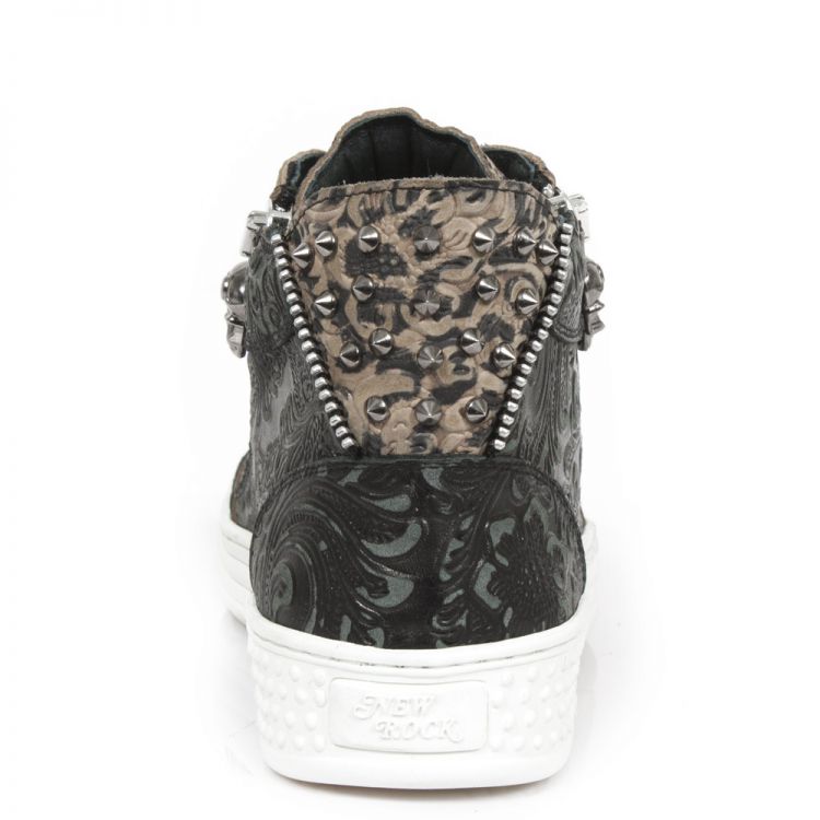  M.PS029-C4 VINTAGE FLOWER NEGRO FLOWER LEOPARDO PISA BLANCO New Rock M.PS029-C4  6