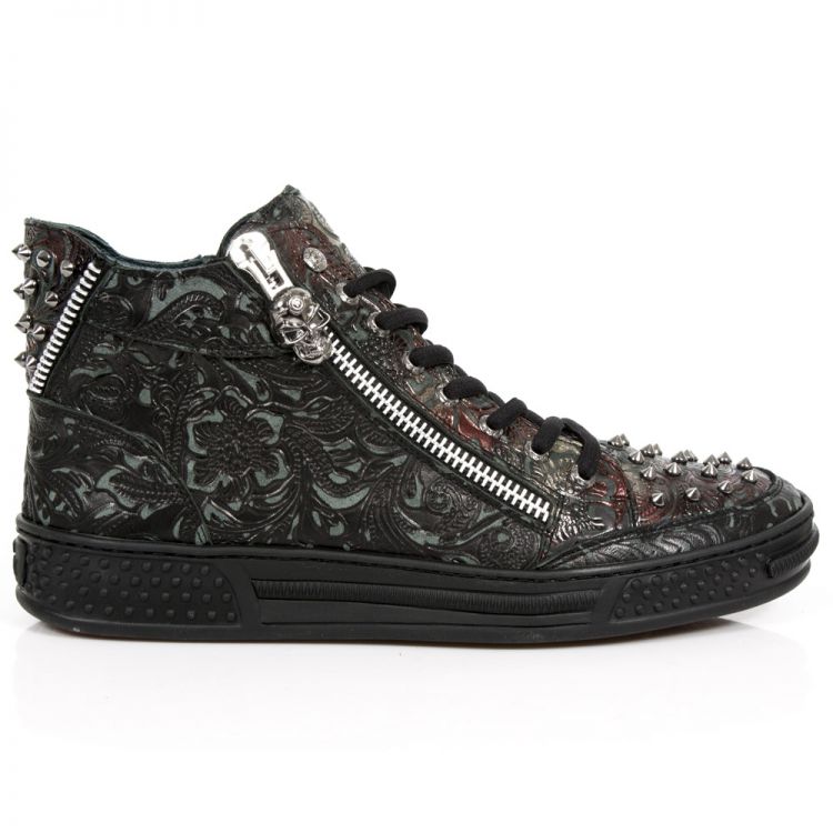  M.PS029-C6 VINTAGE FLOWER NEGRO VINTAGE FLOWER ROJO PISA NEG New Rock M.PS029-C6  3