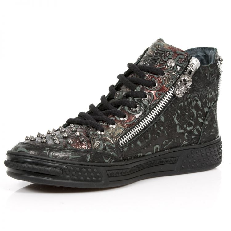  M.PS029-C6 VINTAGE FLOWER NEGRO VINTAGE FLOWER ROJO PISA NEG New Rock M.PS029-C6  5