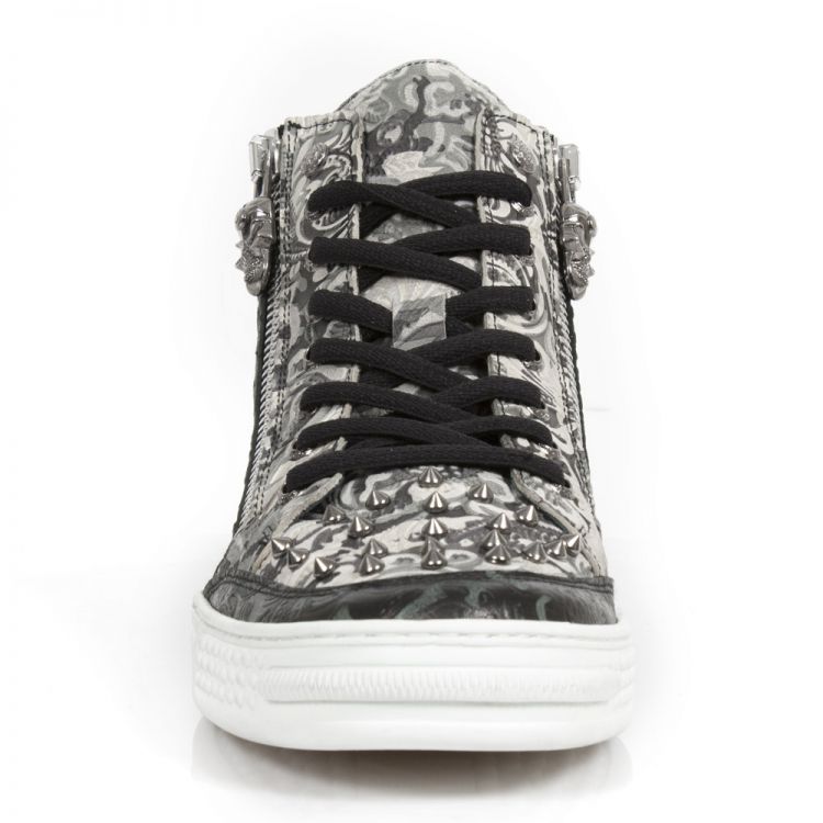  M.PS029-C9 VINTAGE FLOWER NEGRO CAMUFLAGE GRIS PISA BLANCO New Rock M.PS029-C9  4