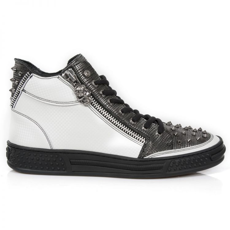  M.PS039-C22 CARBONO BLANCO BRUMA BOX METAL PLATA PISA NEGRO New Rock M.PS039-C22  2