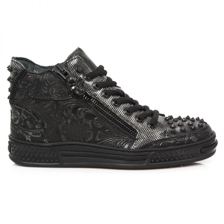 Ботинки M.PS039-S3 VINTAGE FLOWER NEGRO, BOX PLANE DIAMANETE GRABADO New Rock M.PS039-S3 Изображение 2