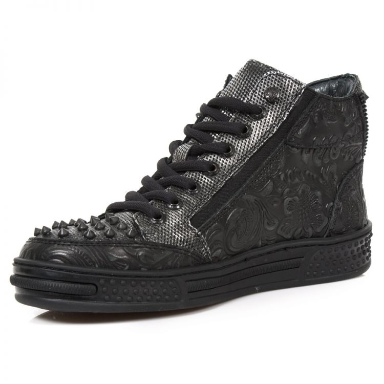 Ботинки M.PS039-S3 VINTAGE FLOWER NEGRO, BOX PLANE DIAMANETE GRABADO New Rock M.PS039-S3 Изображение 5