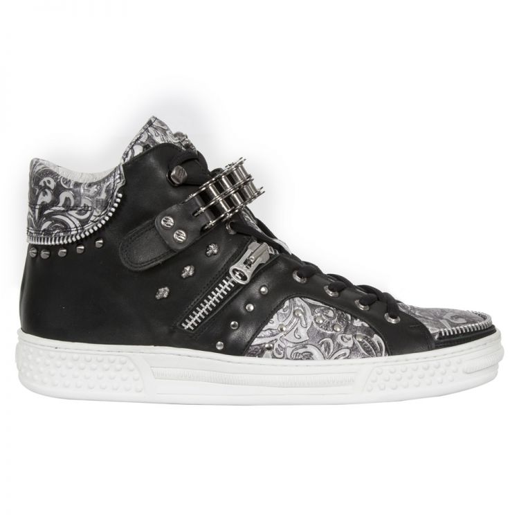 M.PS287-S1 RAW NEGRO, VINTAGE FLOWER POLAR NEGRO, PISA BLANC New Rock M.PS287-S1  2