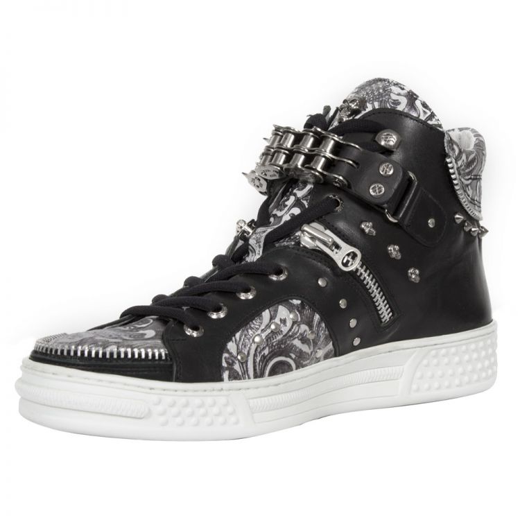 M.PS287-S1 RAW NEGRO, VINTAGE FLOWER POLAR NEGRO, PISA BLANC New Rock M.PS287-S1  5