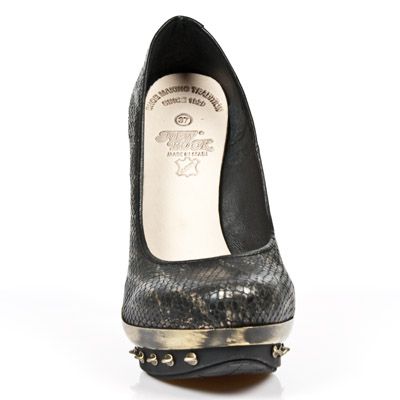  M.PUNK012-C12 PITON PLISADO NEG ORO PIEL V NEG PL ORO PUNK C New Rock M.PUNK012-C12  4