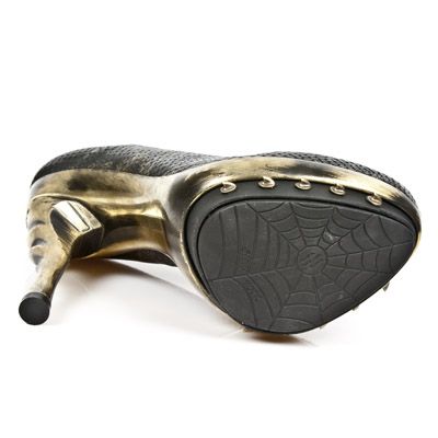 M.PUNK012-C12 PITON PLISADO NEG ORO PIEL V NEG PL ORO PUNK C New Rock M.PUNK012-C12  7