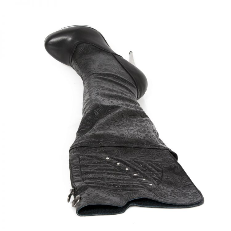  M.PUNK080-S1 NAPA NEGRO, NAPA PU ELASTICA VINTAGE FLOWER NEG New Rock M.PUNK080-S1  8