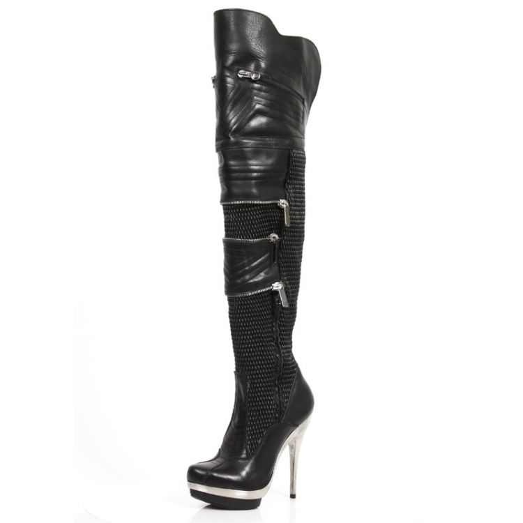  M.PUNK225LS-C1 RAW NEGRO LYCRA NEGRA STRETCH NEGRA PL ACERO New Rock M.PUNK225LS-C1  4