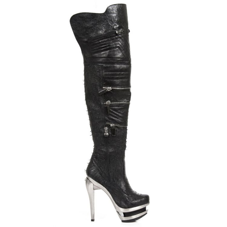  M.ROCK225-C5 NOMADA NEGRO NAPA RASGADA NEG ROCK ACERO LISO New Rock M.ROCK225-C5  1