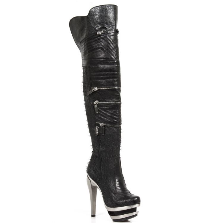  M.ROCK225-C5 NOMADA NEGRO NAPA RASGADA NEG ROCK ACERO LISO New Rock M.ROCK225-C5  3