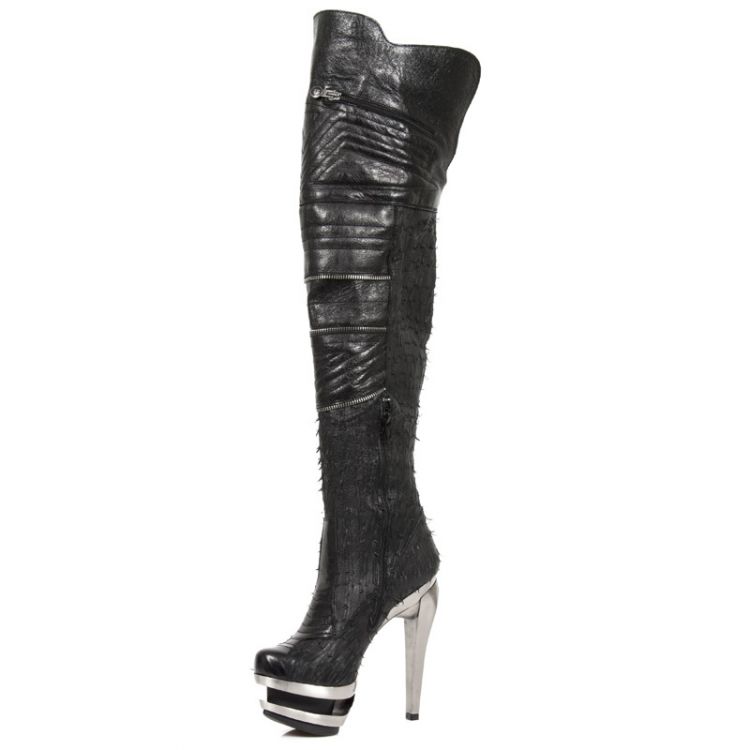  M.ROCK225-C5 NOMADA NEGRO NAPA RASGADA NEG ROCK ACERO LISO New Rock M.ROCK225-C5  5