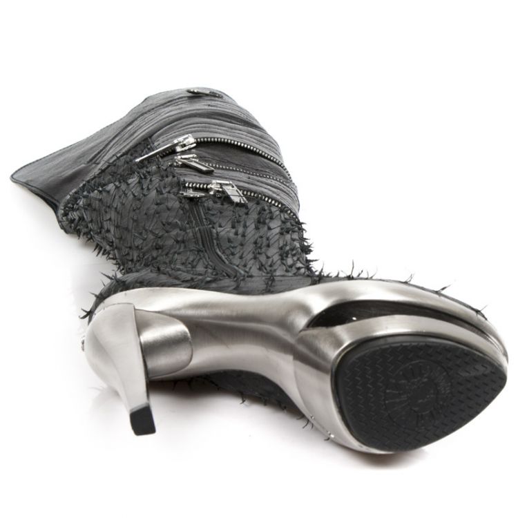  M.ROCK225-C5 NOMADA NEGRO NAPA RASGADA NEG ROCK ACERO LISO New Rock M.ROCK225-C5  7